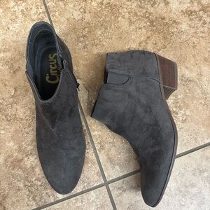 Circus by Sam Edelman Charcoal Suede Ankle Boots